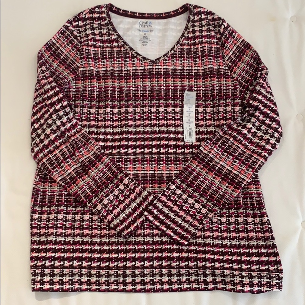 Croft & Barrow Long Sleeved T-Shirt 3/$10